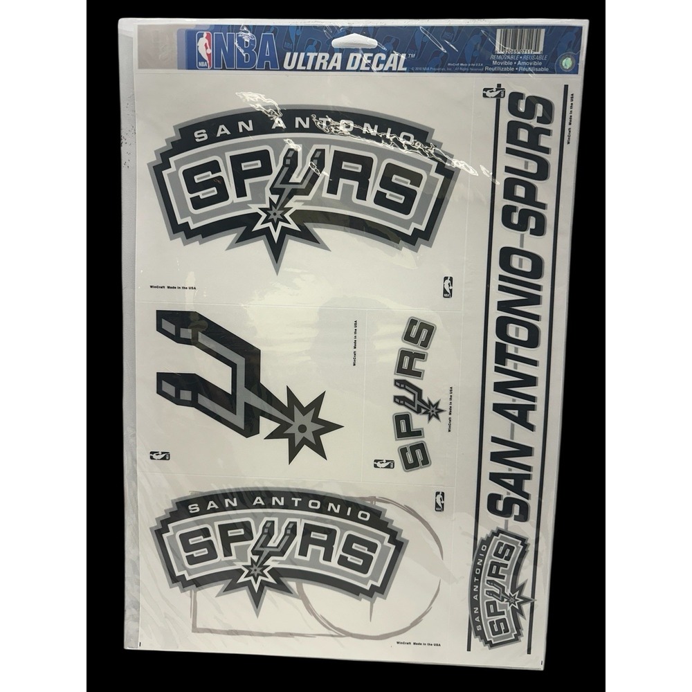 NBA Assorted‎ Teams Wincraft 11" X 17" 5 Ultra Peel-Off Decals NEW!